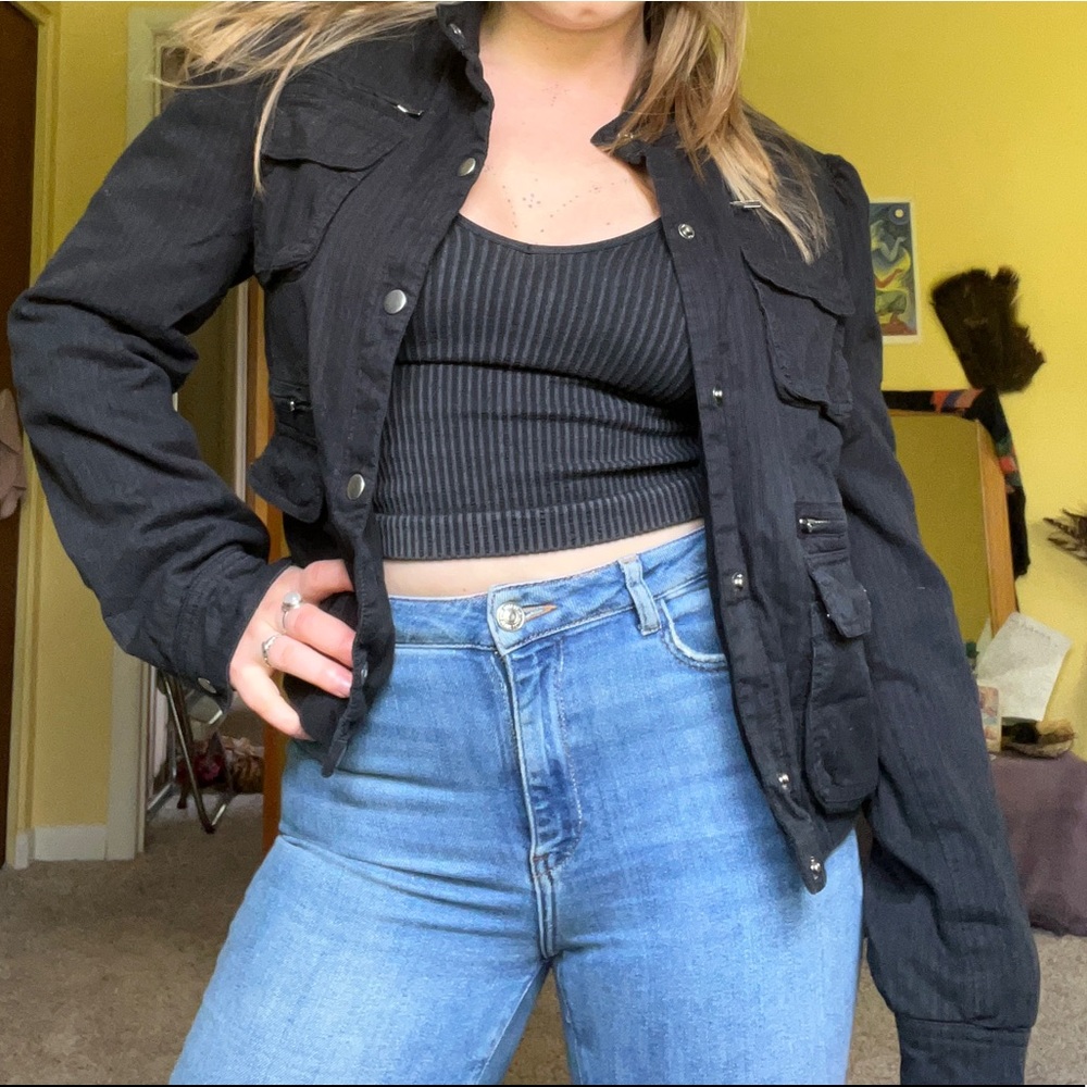 GAP padded shoulder jacket